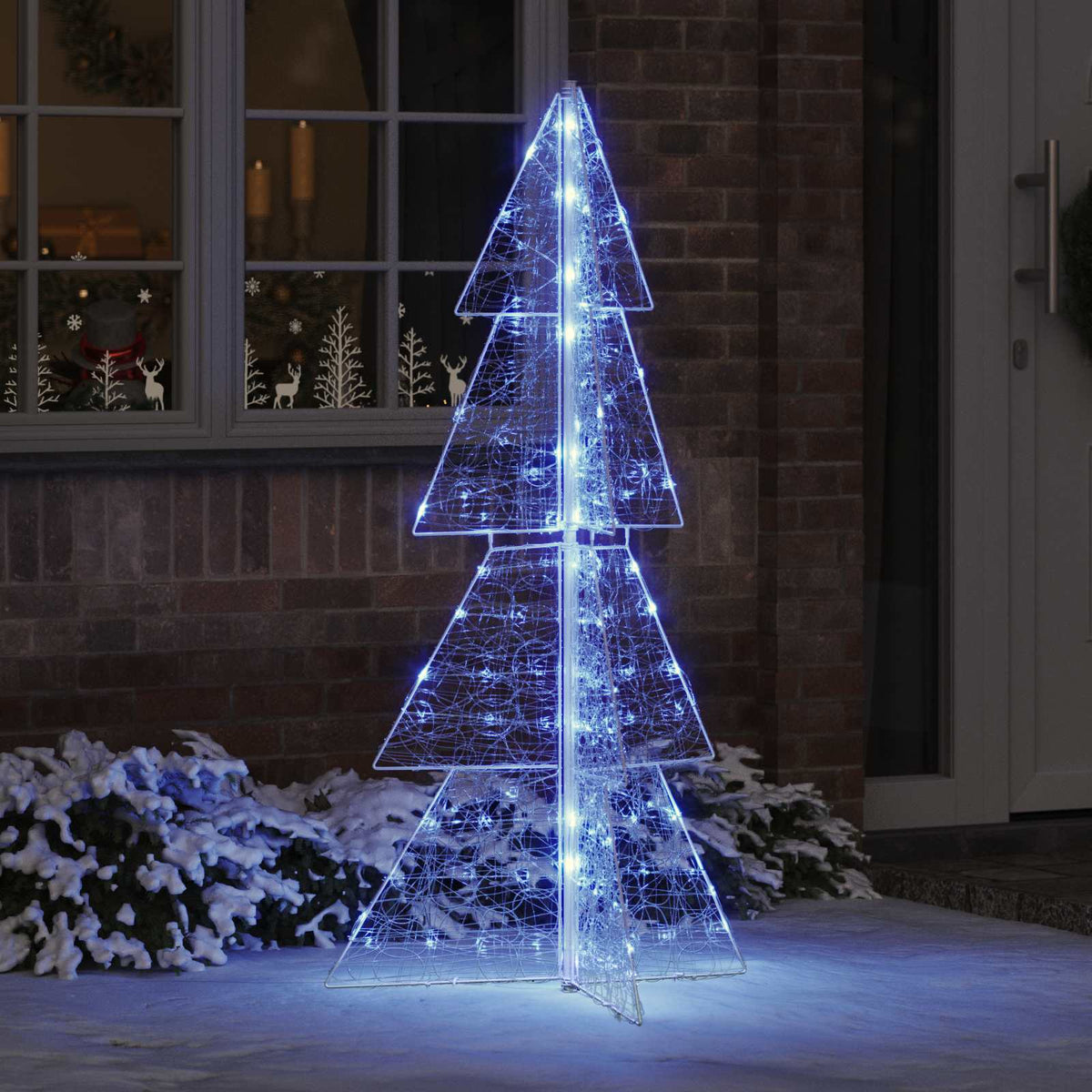VidaXL Weihnachtsbaum mit 160 LED blau 150 cm Acryl