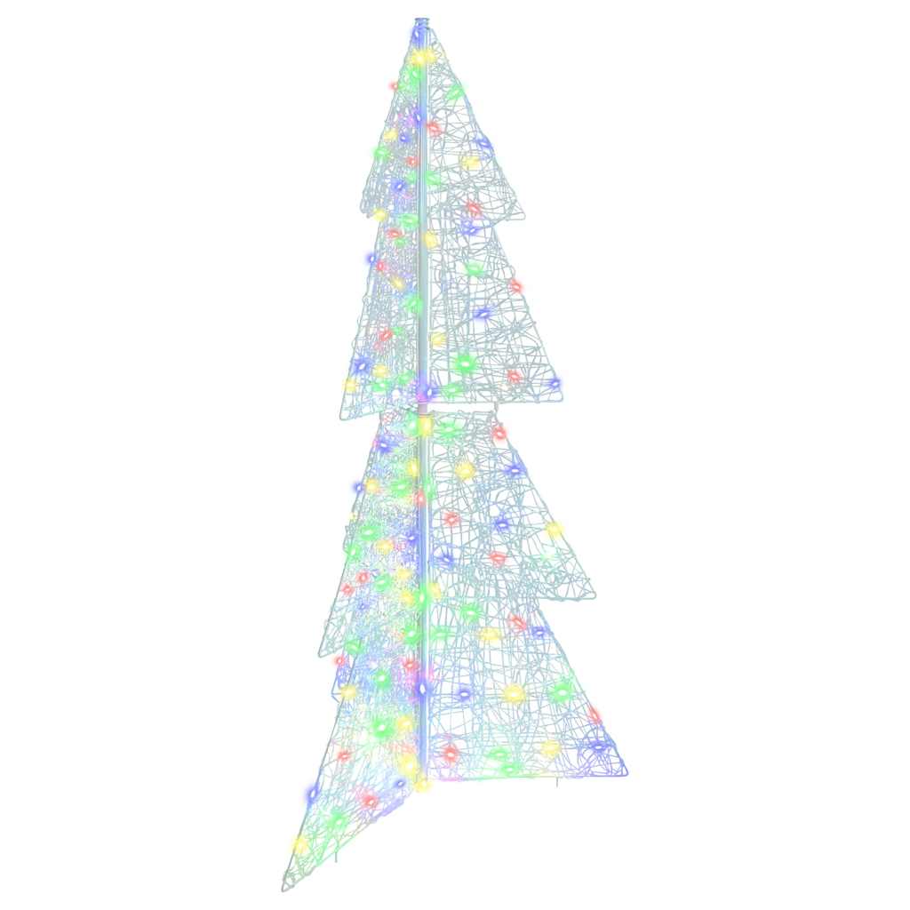 VidaXL Weihnachtsbaum mit 160 LEDs mehrfarbig 150 cm Acryl