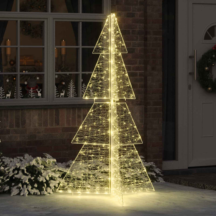 VidaXL Weihnachtsbaum mit 240 LED warmweiß 180 cm Acryl