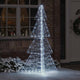 VidaXL Weihnachtsbaum mit 240 LED kaltweiß 180 cm Acryl