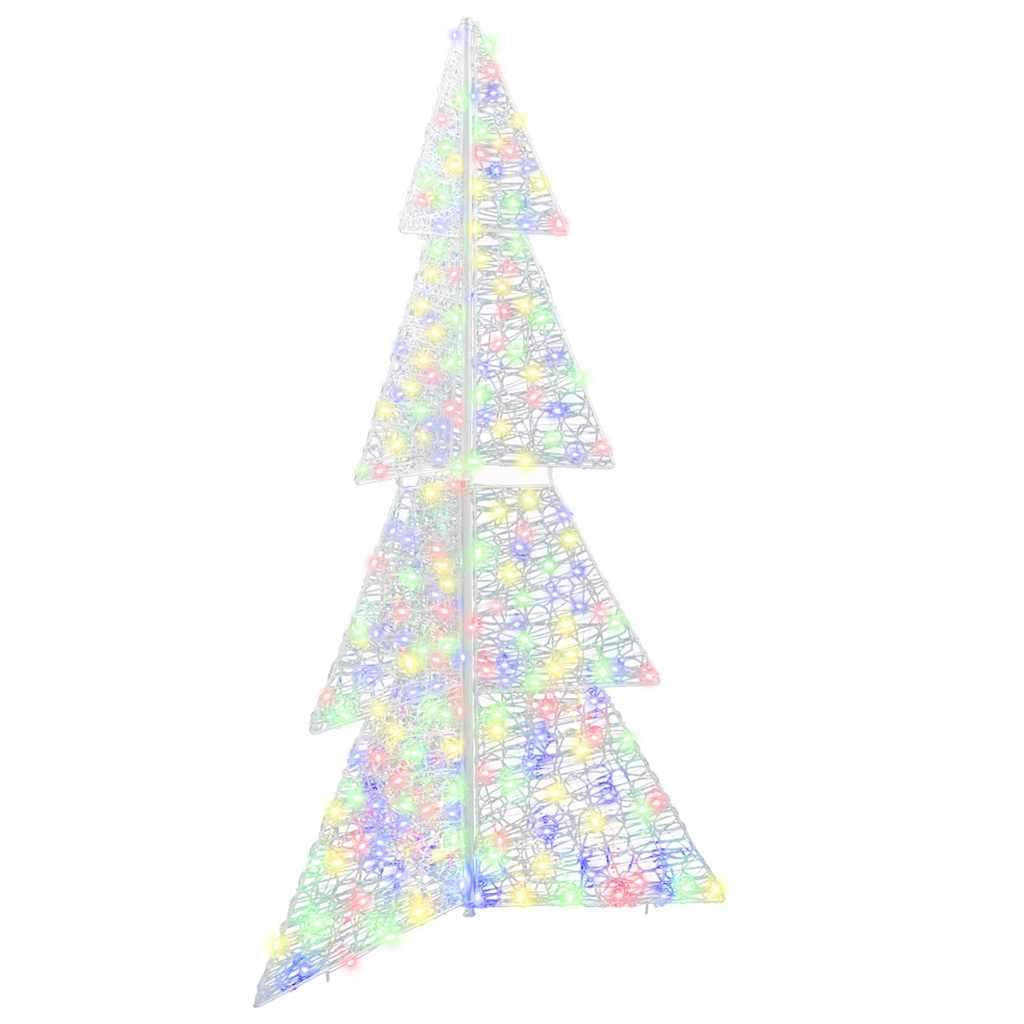 VidaXL Weihnachtsbaum mit 240 LEDs mehrfarbig 180 cm Acryl