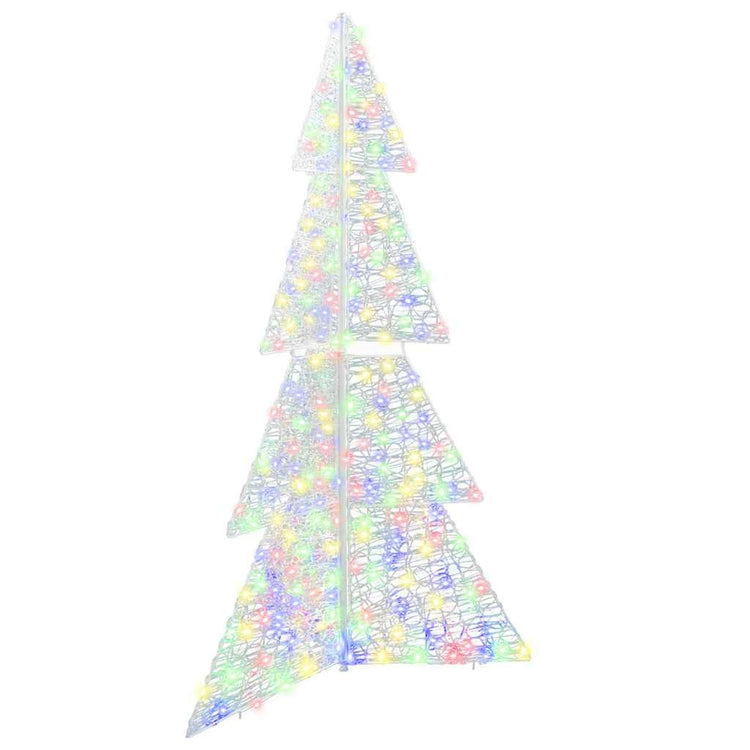 VidaXL Weihnachtsbaum mit 240 LEDs mehrfarbig 180 cm Acryl