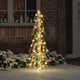 VidaXL Weihnachtsbaum mit 100 LED warmweiß 120 cm Kappe