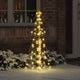 VidaXL Weihnachtsbaum mit 100 LED warmweiß 120 cm Kappe