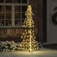 VidaXL Weihnachtsbaum mit 240 LED warmweiß 180 cm Kappe