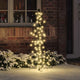 VidaXL Weihnachtsbaum mit 100 LED warmweiß 120 cm Rattan