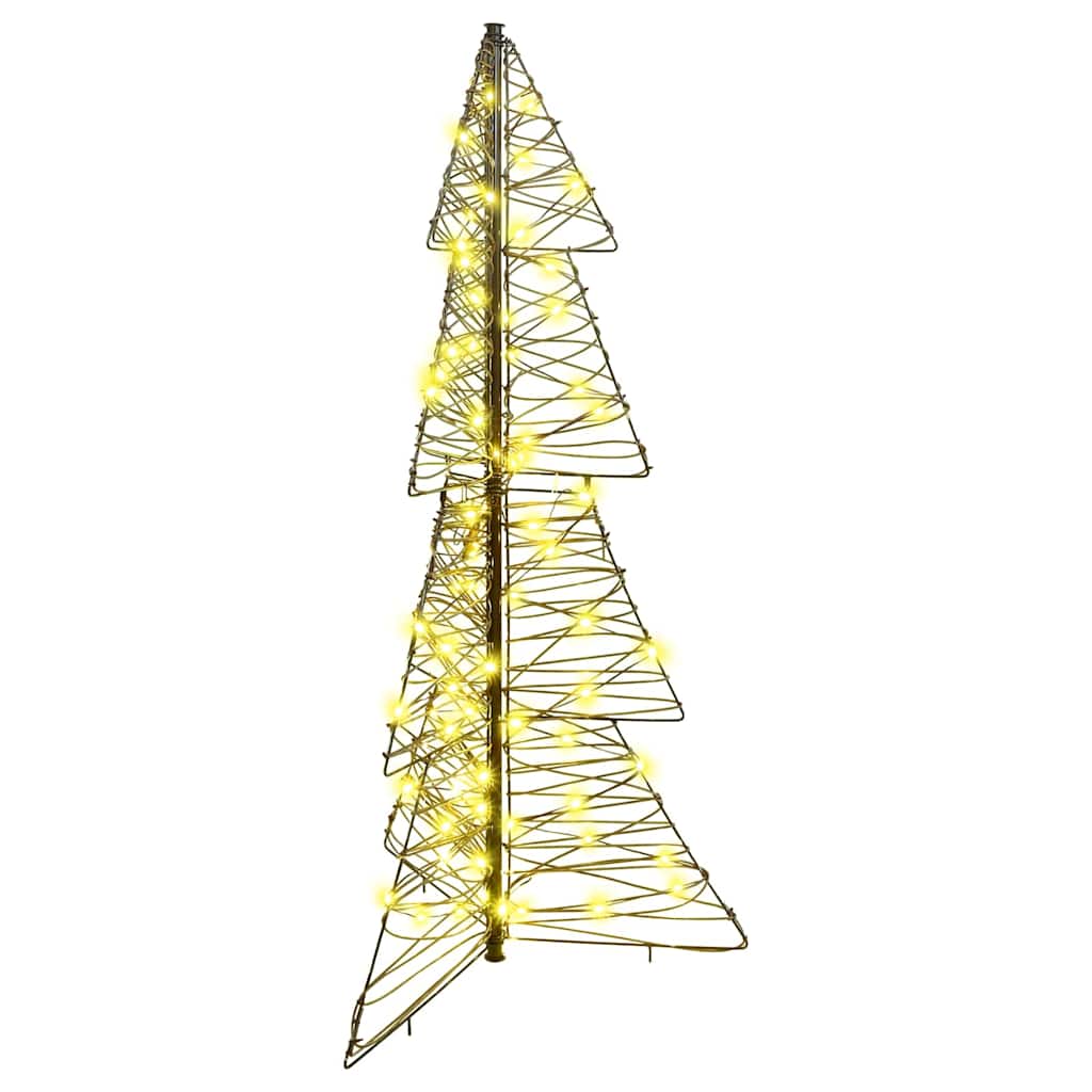 VidaXL Weihnachtsbaum mit 100 LED warmweiß 120 cm Rattan