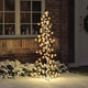 VidaXL Weihnachtsbaum mit 160 LED warmweiß 150 cm Rattan