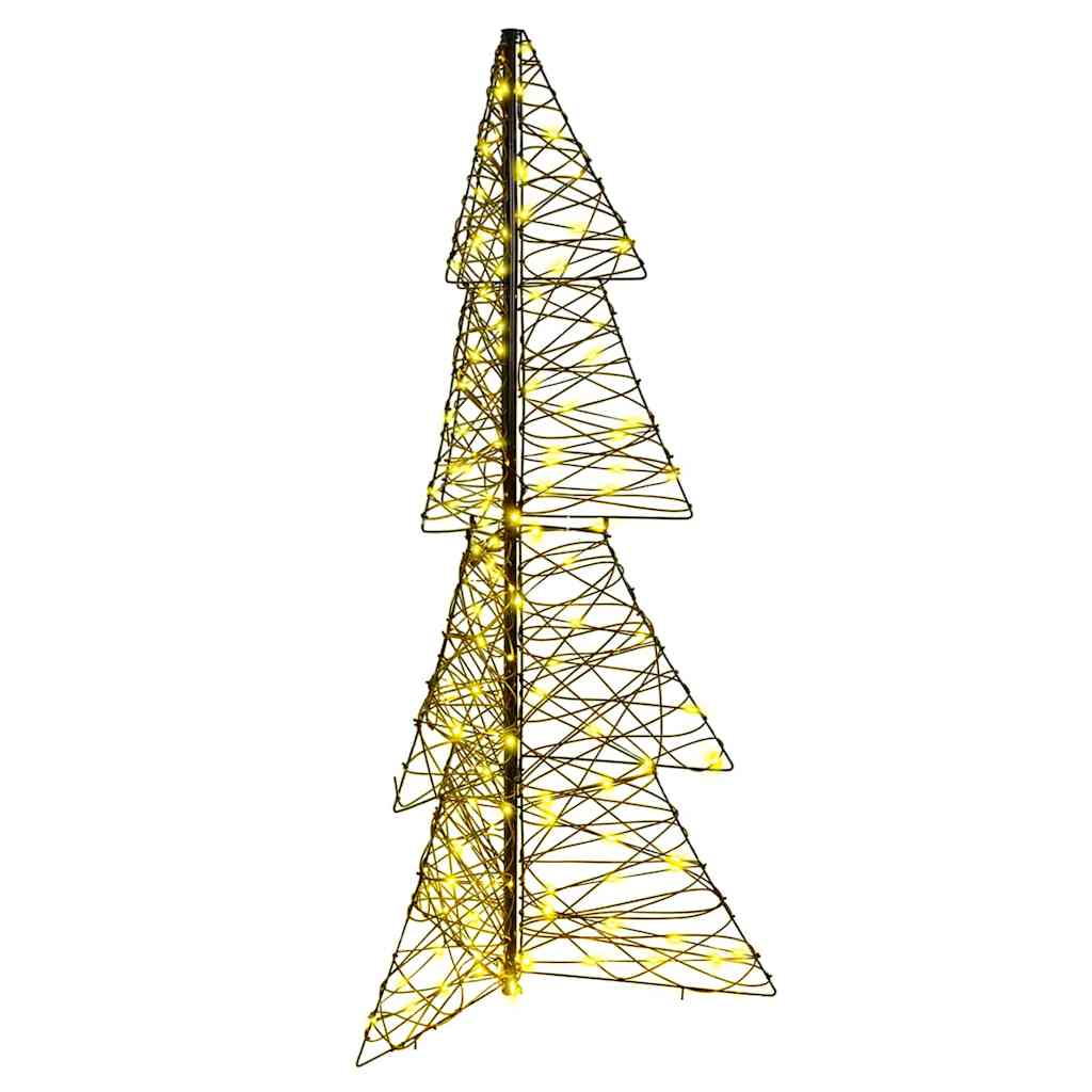 VidaXL Weihnachtsbaum mit 160 LED warmweiß 150 cm Rattan