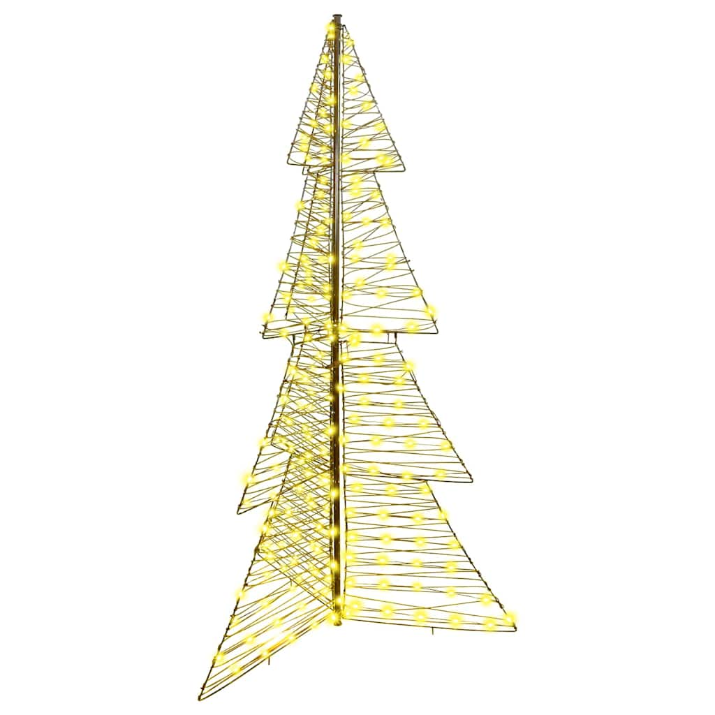 VidaXL Weihnachtsbaum mit 240 LED warmweiß 180 cm Rattan