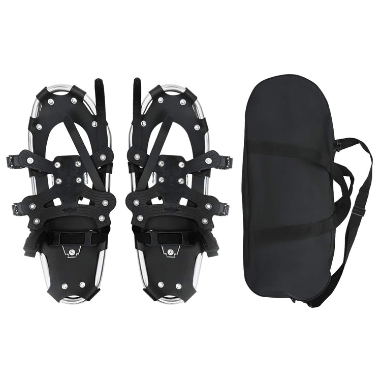 VidaXL 3 in 1 Schneeschuhe Silber und Schwarz 21 Zoll
