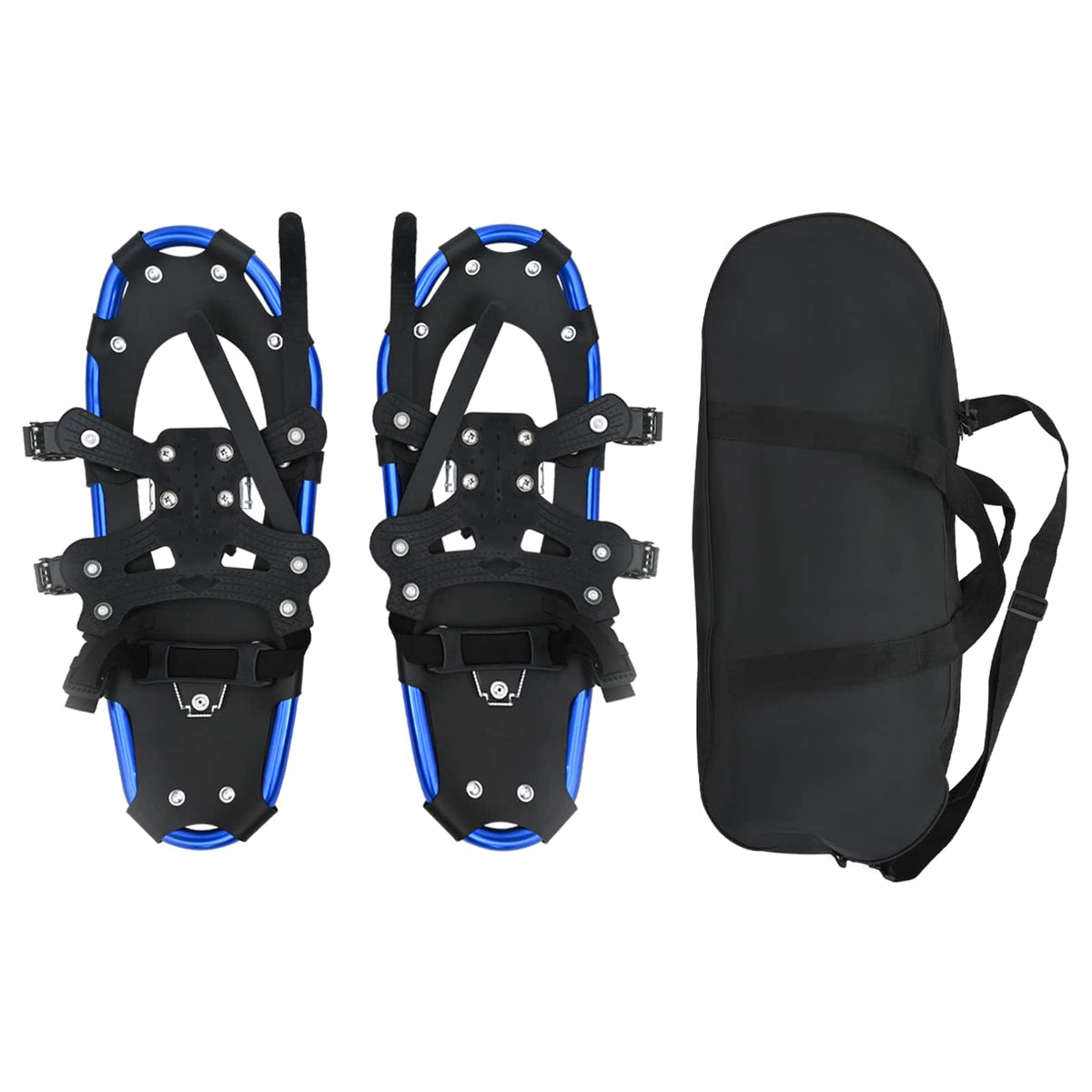 VidaXL 3 in 1 Schneeschuhe Blau und Schwarz 21 Zoll