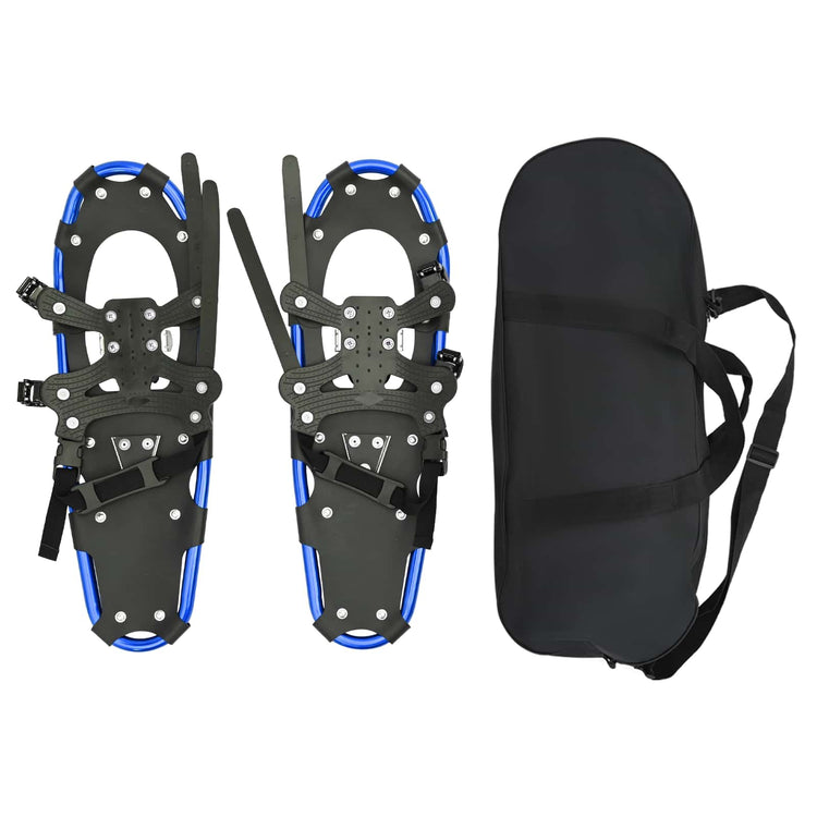 VidaXL 3 in 1 Schneeschuhe Blau und Schwarz 25 Zoll