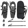 VidaXL 3 in 1 Schneeschuhe mit Wanderstiefeln schwarz 25 Zoll