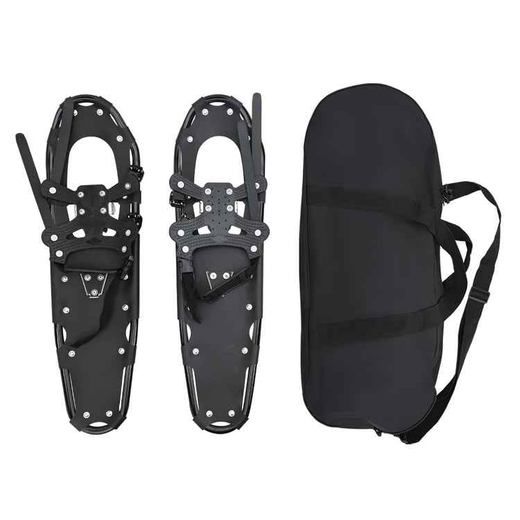VidaXL 3 in 1 Schneeschuhe schwarz 30 Zoll Aluminium und HDPE