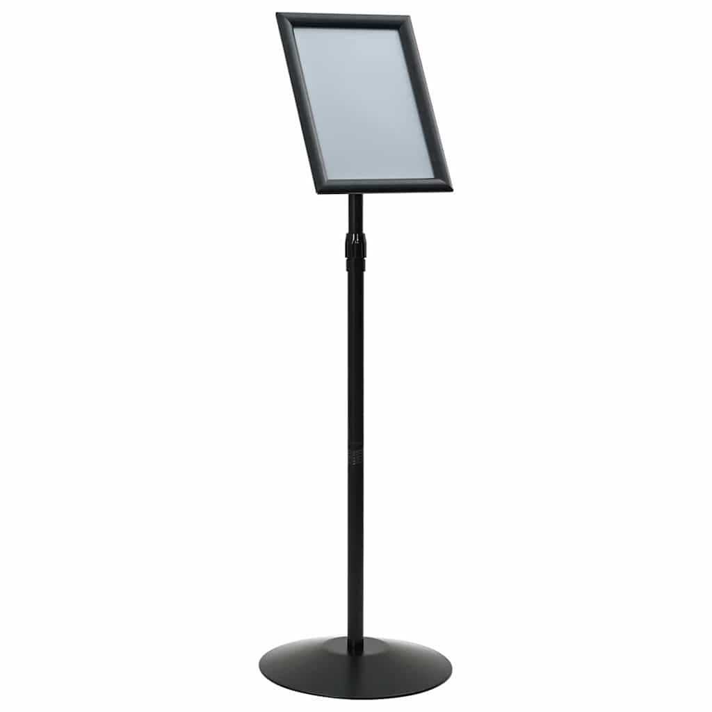 Vidaxl-Posterständer mit Sockel, silberfarben, A4, PVC und Stahl