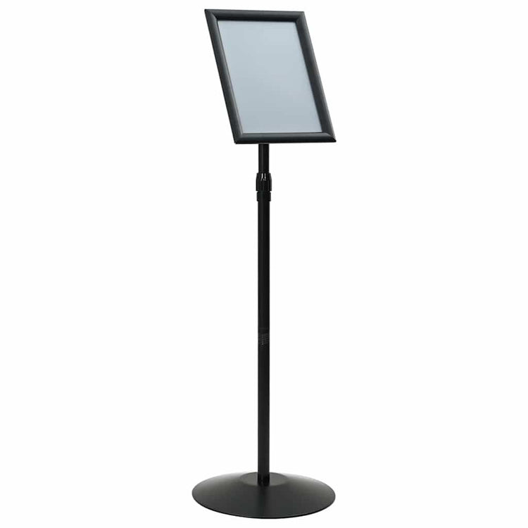 Vidaxl-Posterständer mit Sockel, silberfarben, A4, PVC und Stahl