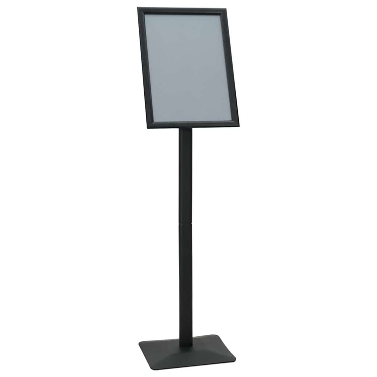 VidaXL-Posterständer mit Sockel, silberfarben, A3, PVC und Gusseisen