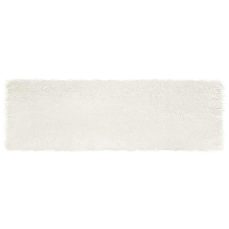 Vidaxx Kunstschaffellteppich Tafalla weiß 80 x 250 cm Polyester