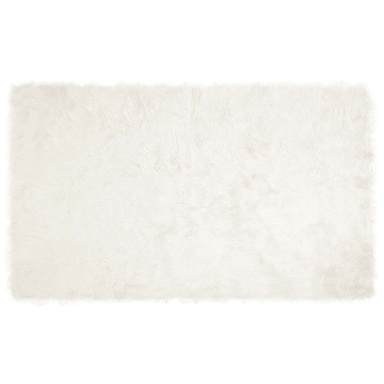 Vidaxx Kunstschaffellteppich Tafalla weiß 100 x 200 cm Polyester