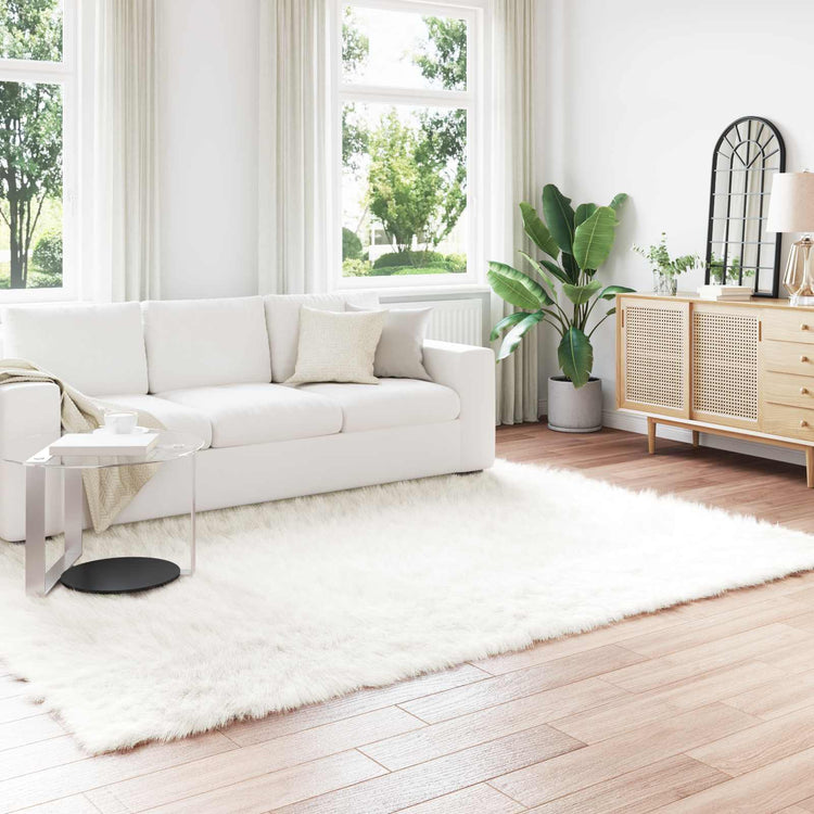 Vidaxx Kunstschaffellteppich Tafalla weiß 200 x 280 cm Polyester
