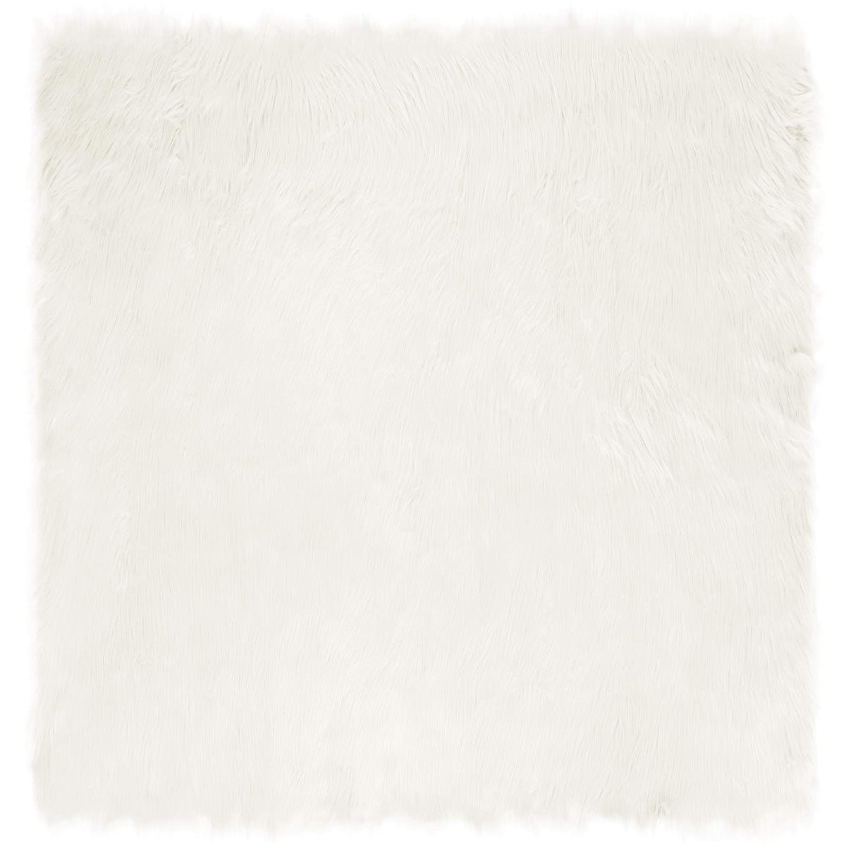 Vidaxx Kunstschaffellteppich Tafalla weiß 120 x 120 cm Polyester