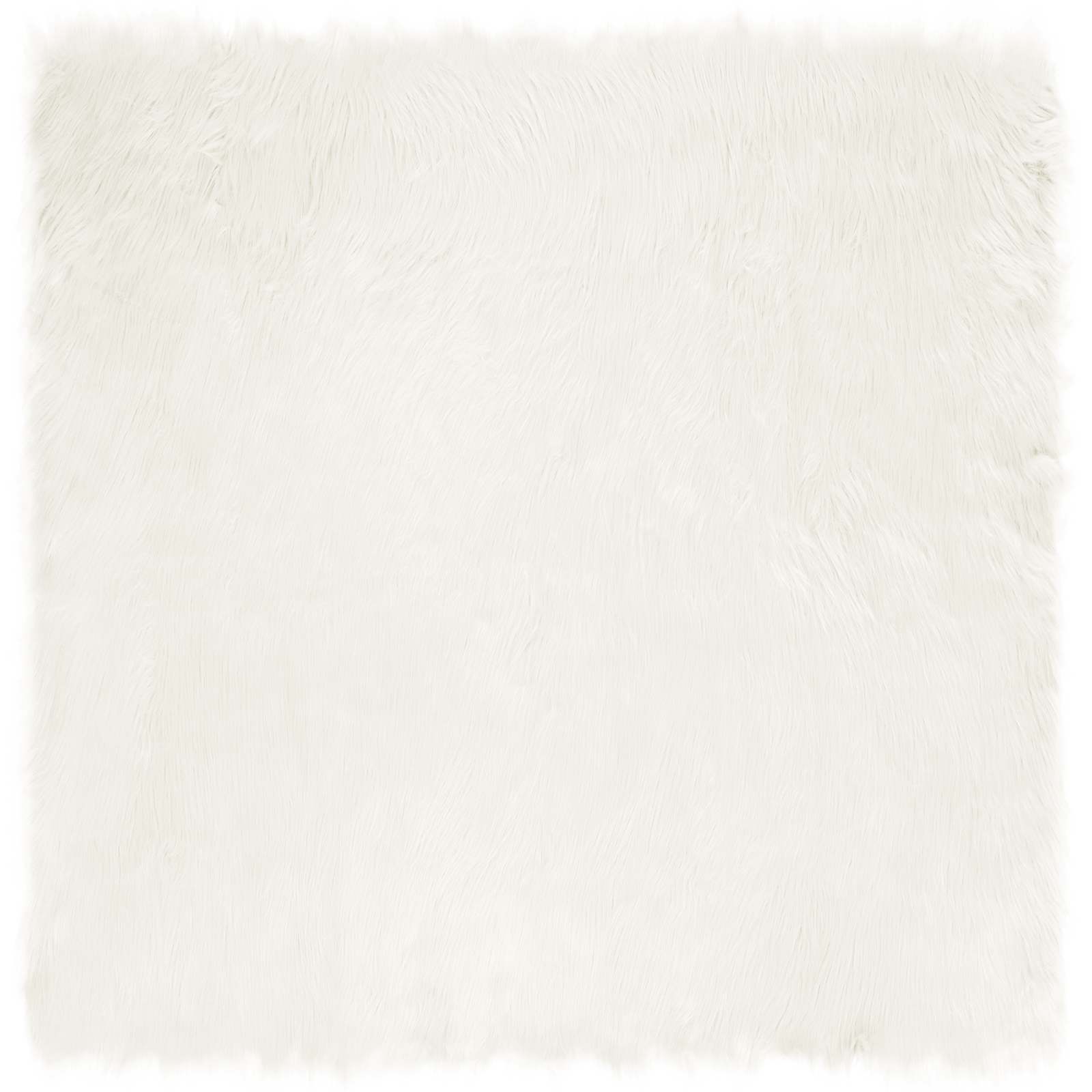 Vidaxx Kunstschaffellteppich Tafalla weiß 160 x 160 cm Polyester