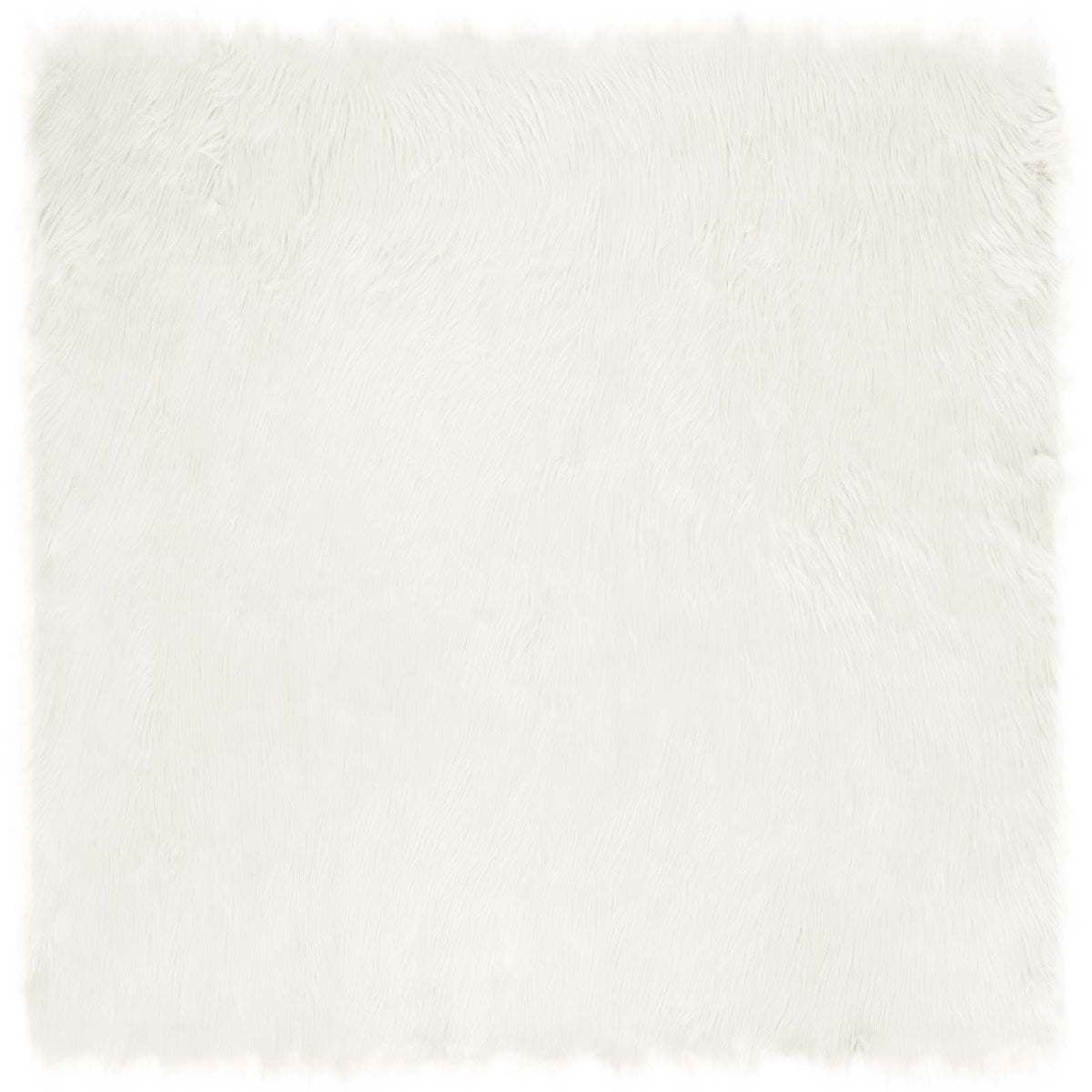 Vidaxx Kunstschaffellteppich Tafalla weiß 240 x 240 cm Polyester