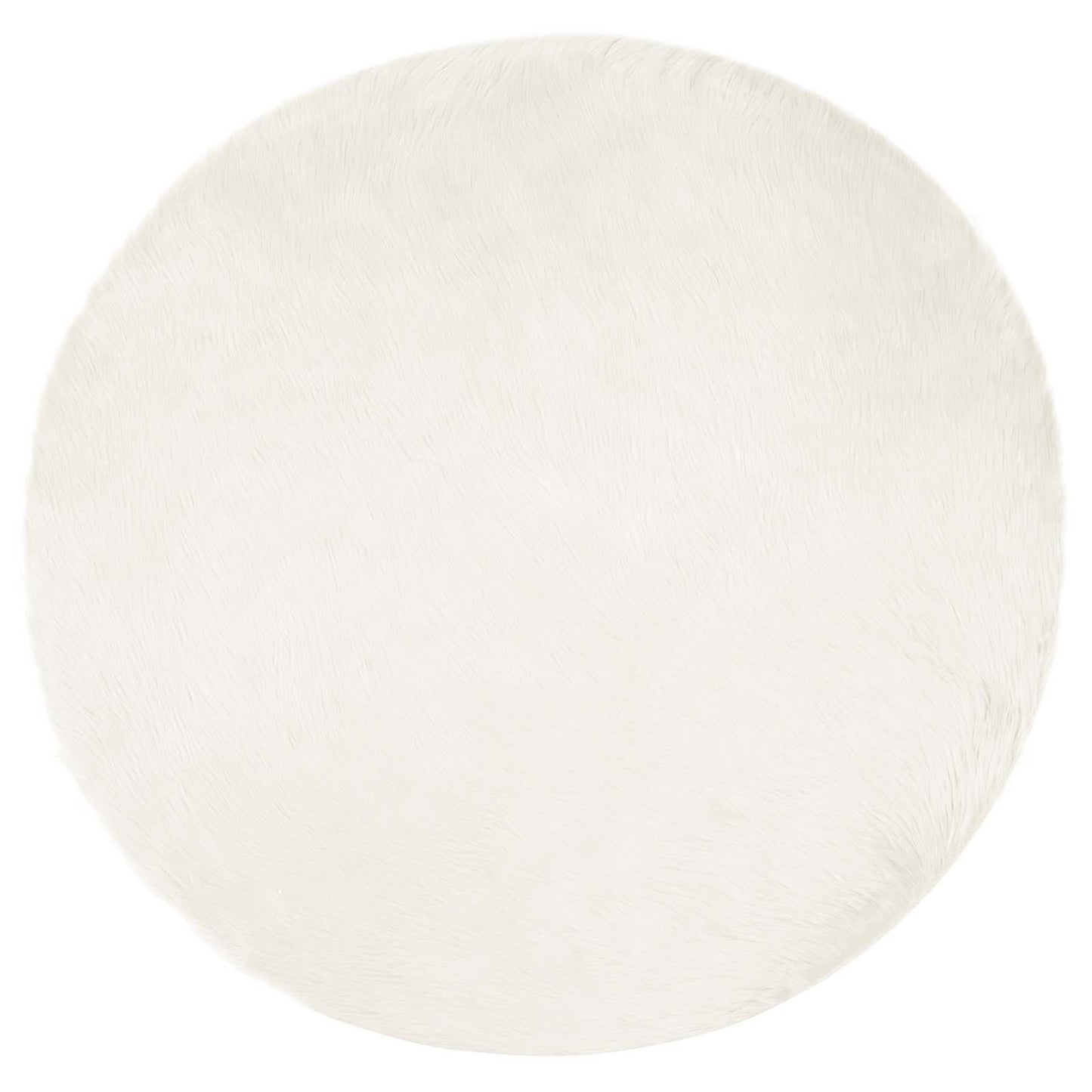 Vidaxx Kunstschaffellteppich Tafalla weiß ø 100 cm Polyester