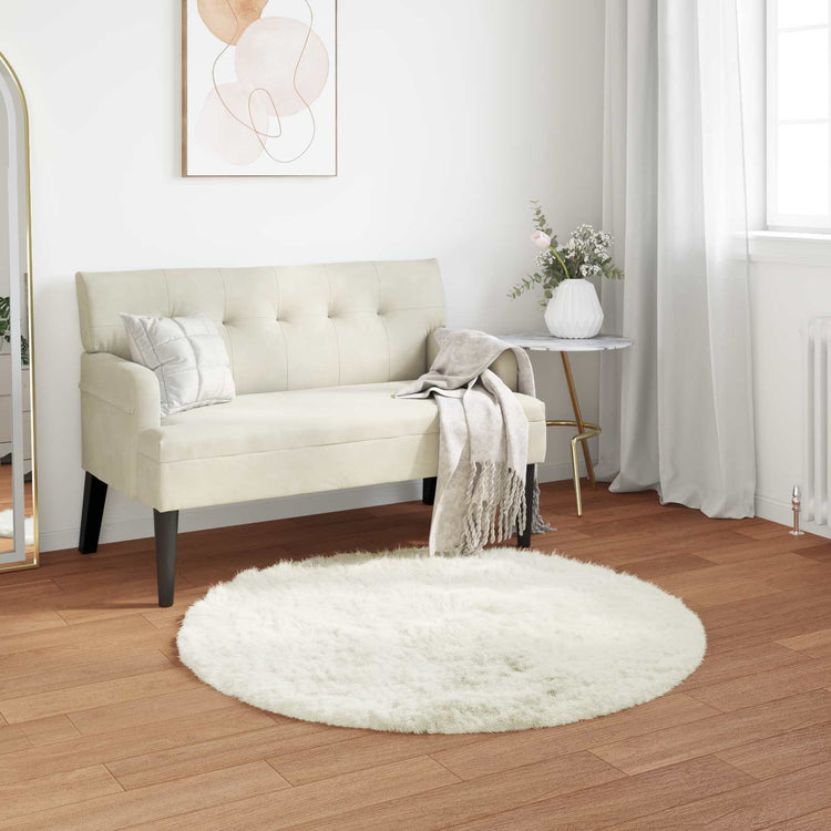 Vidaxx Kunstschaffellteppich Tafalla weiß ø 120 cm Polyester