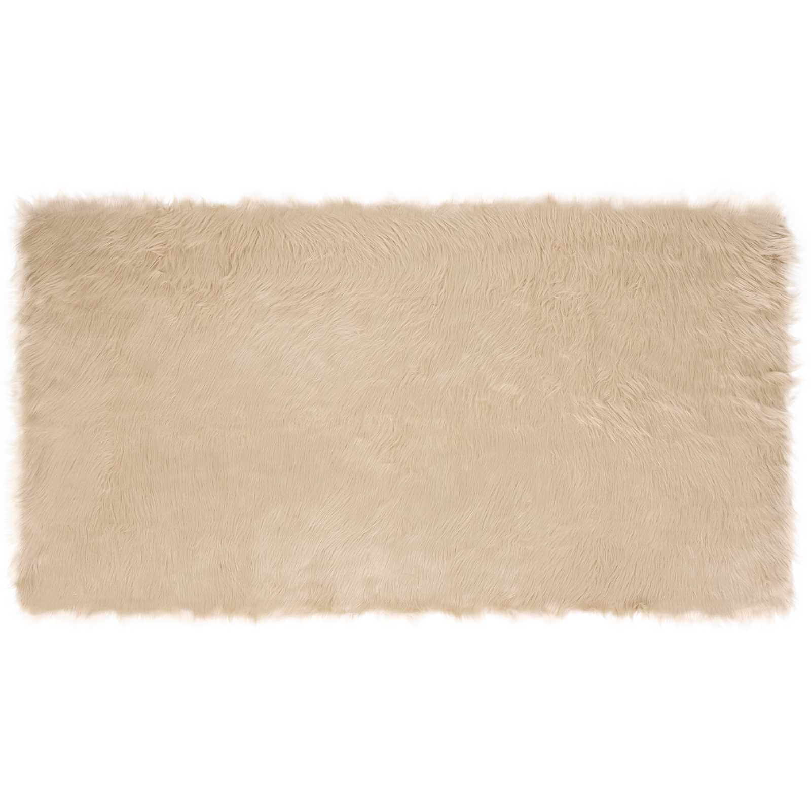 Vidaxx Kunstschaffellteppich Tafalla Beige 80 x 150 cm Polyester