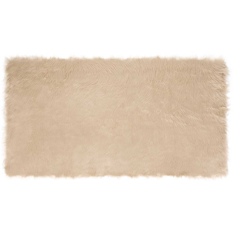 Vidaxx Kunstschaffellteppich Tafalla Beige 80 x 150 cm Polyester
