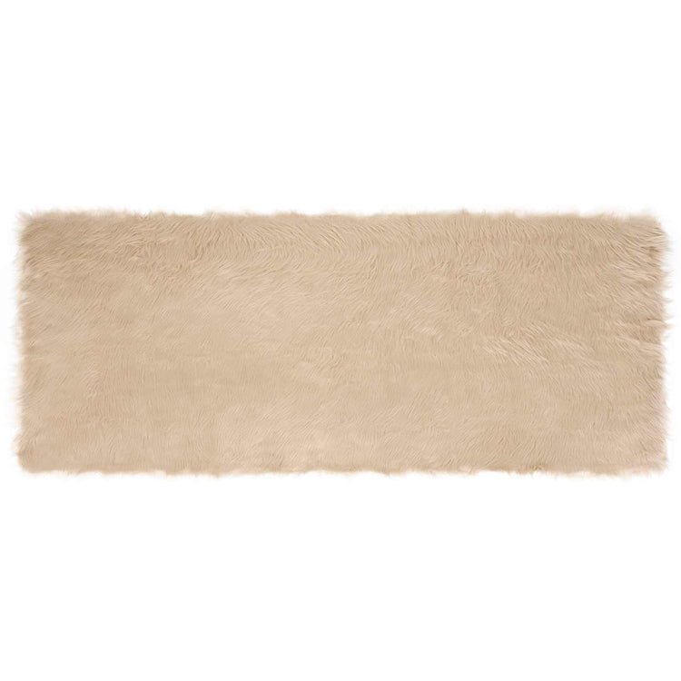 Vidaxx Kunstschaffellteppich Tafalla Beige 80 x 200 cm Polyester