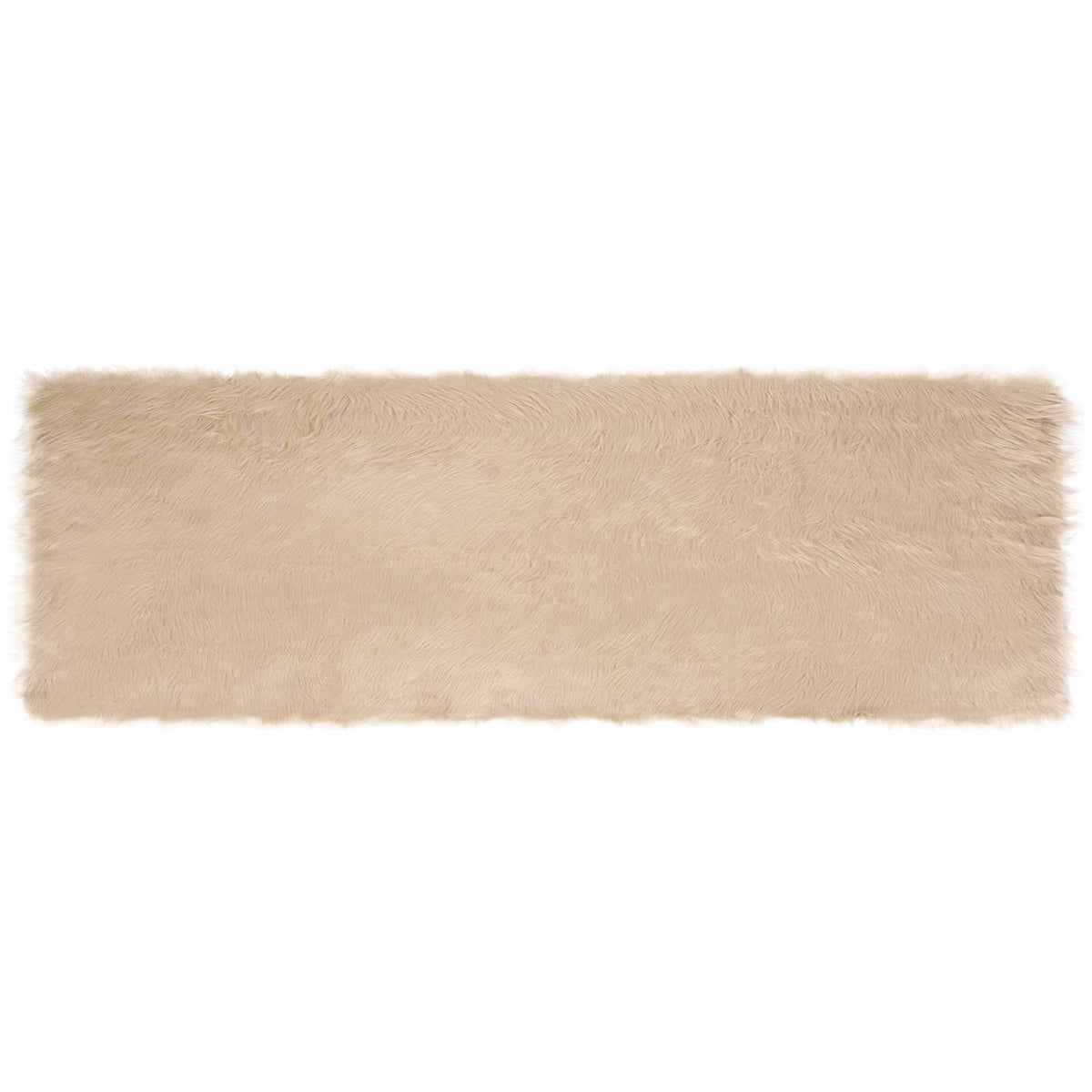Vidaxx Kunstschaffellteppich Tafalla Beige 80 x 250 cm Polyester
