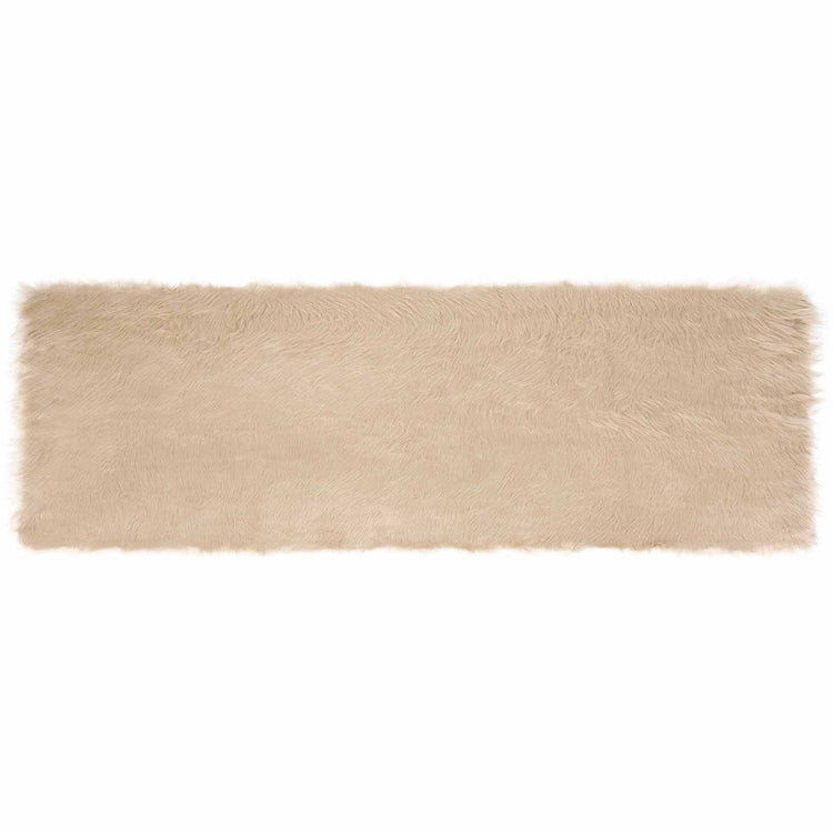 Vidaxx Kunstschaffellteppich Tafalla Beige 80 x 250 cm Polyester