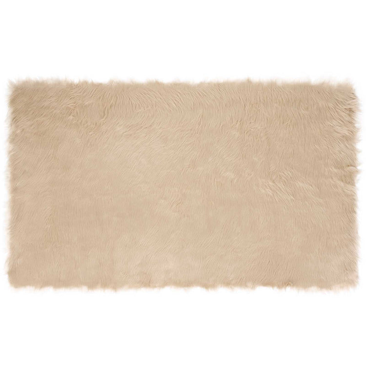 Vidaxx Kunstschaffellteppich Tafalla Beige 100 x 200 cm Polyester