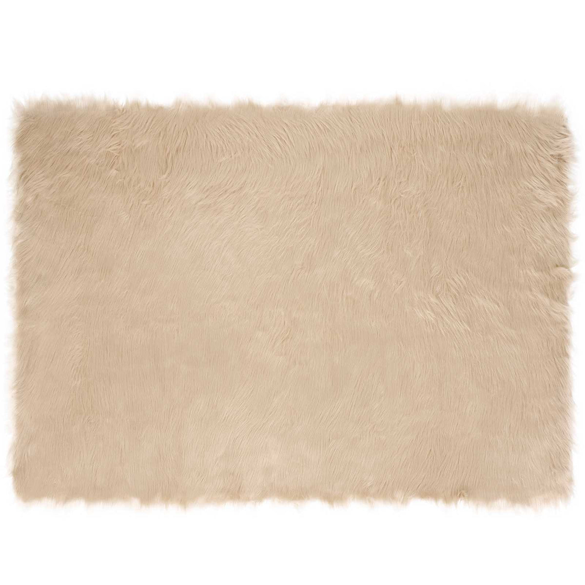 Vidaxx Kunstschaffellteppich Tafalla Beige 120 x 170 cm Polyester