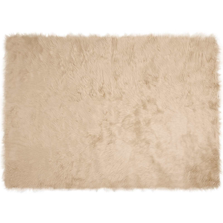 Vidaxx Kunstschaffellteppich Tafalla Beige 160 x 230 cm Polyester