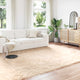 VidaXL Kunstschaffellteppich Tafalla Beige 200 x 280 cm Polyester