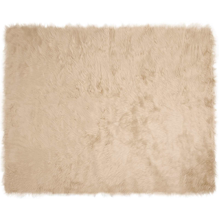 VidaXL Kunstschaffellteppich Tafalla Beige 200 x 280 cm Polyester