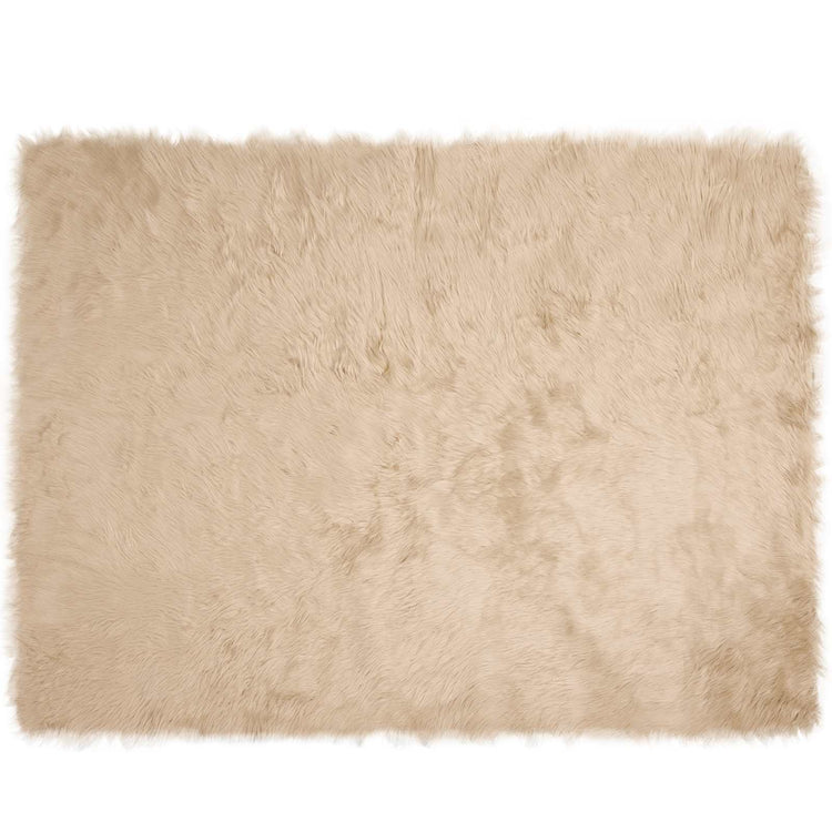 Vidaxx Kunstschaffellteppich Tafalla Beige 240 x 340 cm Polyester