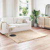 VidaXL Kunstschaffellteppich Tafalla Beige 120 x 120 cm Polyester