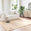 Vidaxx Kunstschaffellteppich Tafalla Beige 200 x 200 cm Polyester