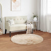 VidaXL Kunstschaffellteppich Tafalla Beige ø 120 cm Polyester
