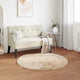 VidaXL Kunstschaffellteppich Tafalla Beige ø 120 cm Polyester