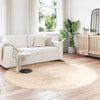 VidaXL Kunstschaffellteppich Tafalla Beige ø 160 cm Polyester