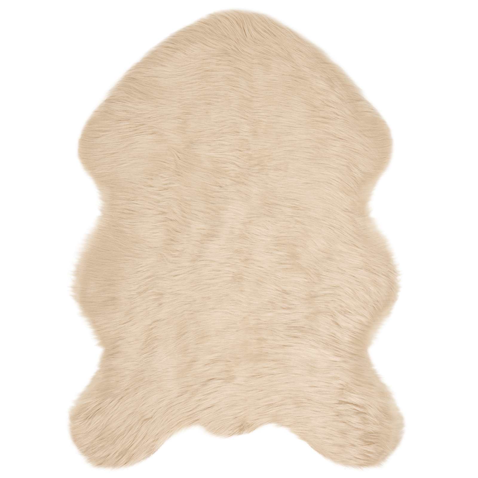 Vidaxx Kunstschaffellteppich Tafalla Beige 60 x 90 cm Polyester
