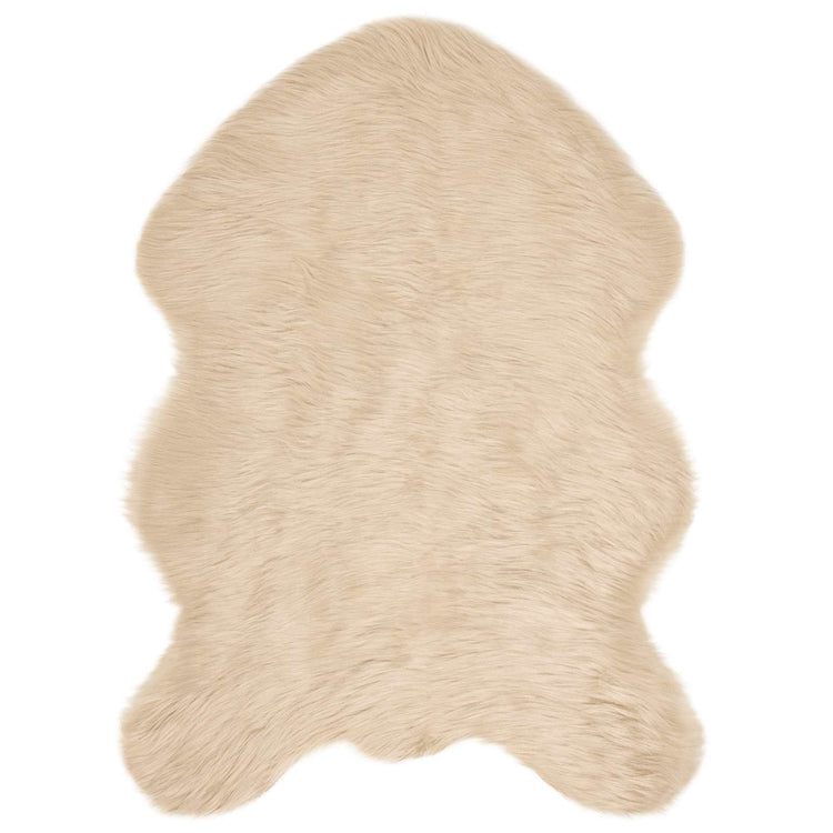 Vidaxx Kunstschaffellteppich Tafalla Beige 60 x 90 cm Polyester