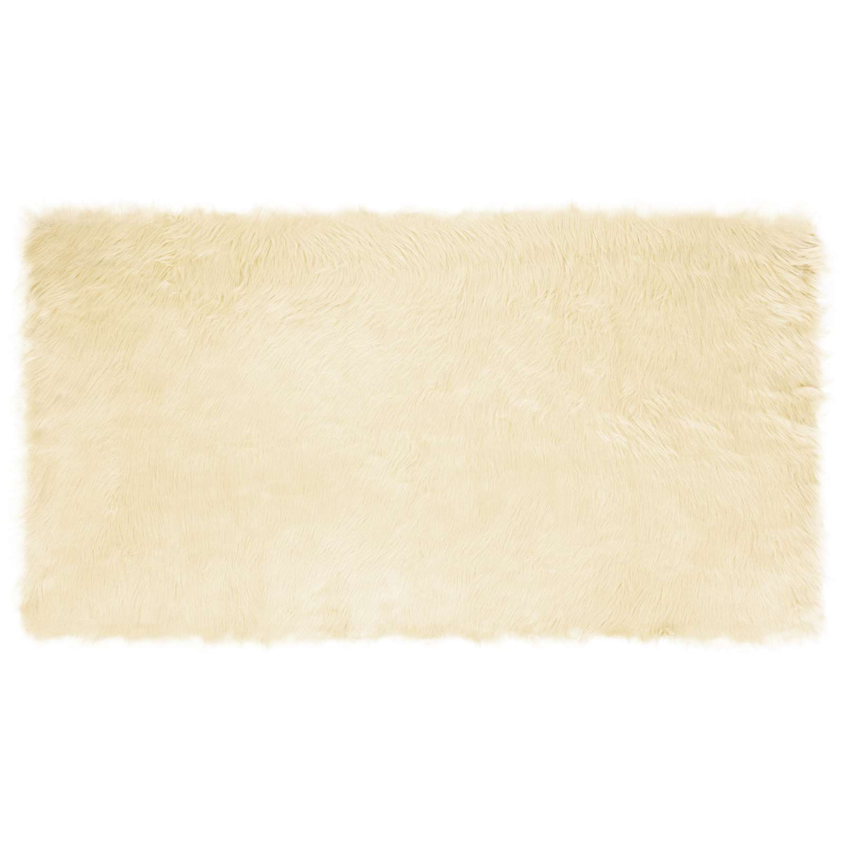 VidaXL Kunstschaffellteppich Tafalla Creme 60 x 110 cm Polyester