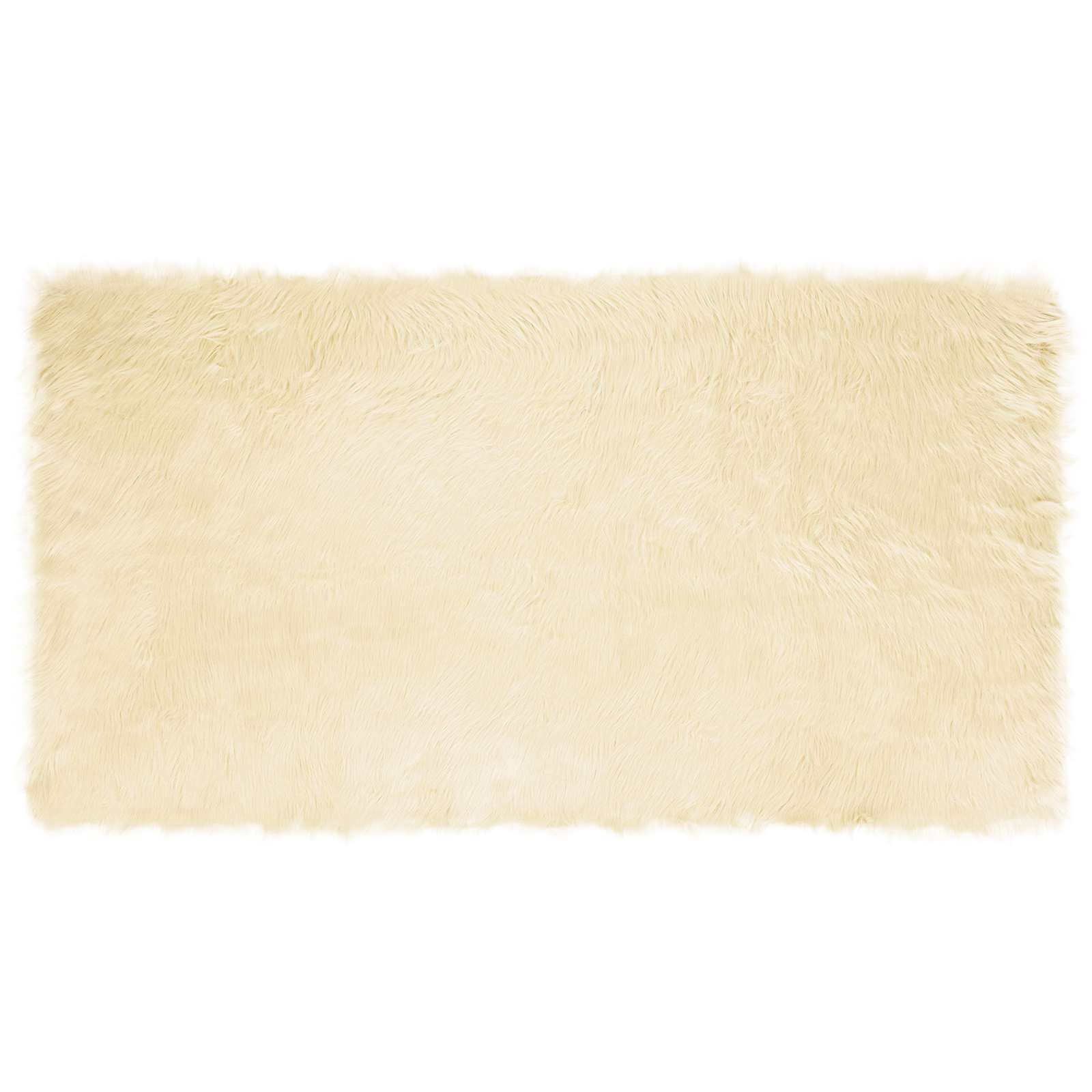 Vidaxx Kunstschaffellteppich Tafalla Creme 80 x 150 cm Polyester
